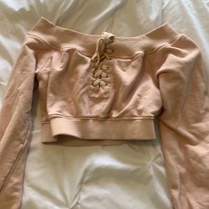 AKIRA pink corset sweater